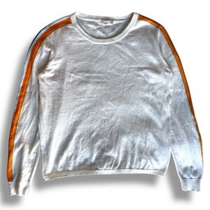 Faherty Sweater Womens M Rainbow Striped Organic Cotton Cashmere Pullover